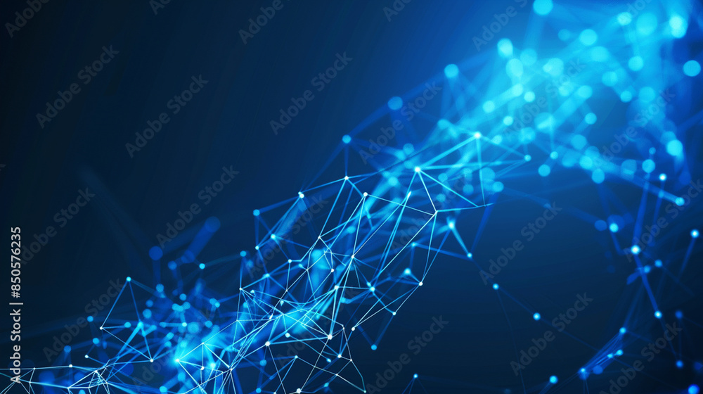 Poster technology network background. data technology background. abstract background. connecting dots and 