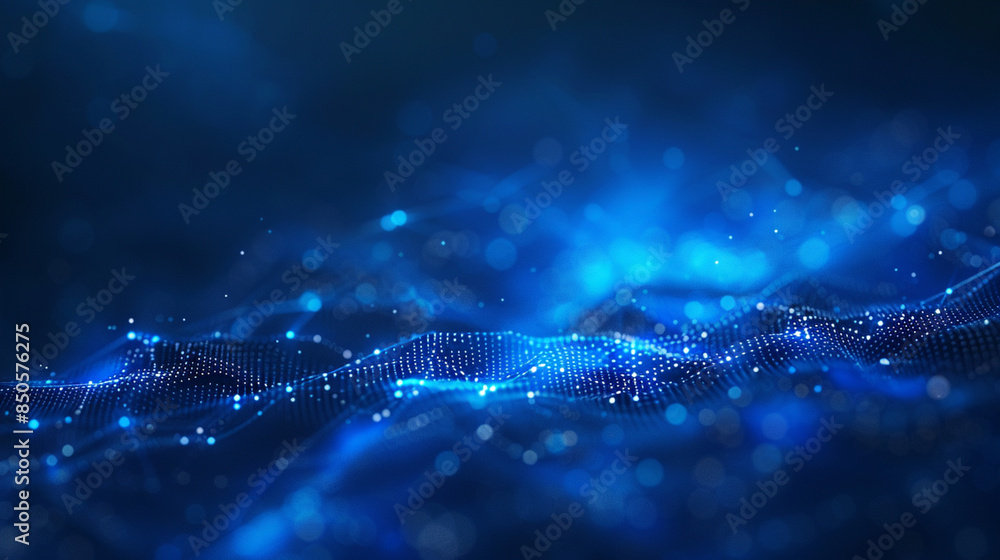 Fototapete technology network background. data technology background. abstract background. connecting dots and 