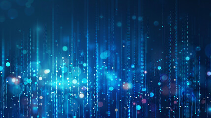 Technology Network Background. Data technology background. Abstract background. Connecting dots and lines on dark background