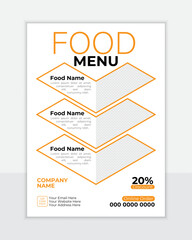 Restaurant food manu Design, Professional manu design vector template