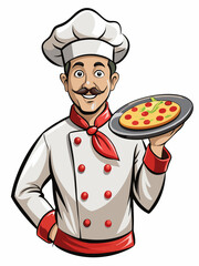 chef mascot vector illustration