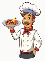 chef mascot vector illustration