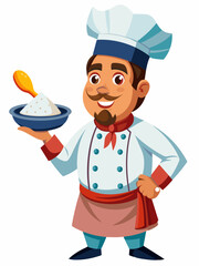 chef mascot vector illustration