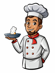 chef mascot vector illustration