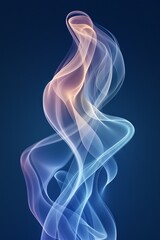 Obraz premium swirling smoke on a plain background