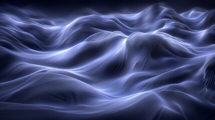 Obraz premium Transparent blue abstract patterns and splits on a light background, creating a feeling of lightness and airiness.