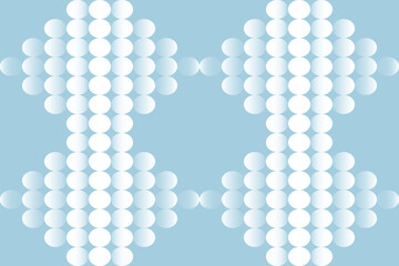 円が並んだ抽象的な背景イラスト