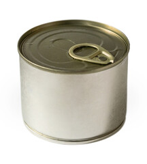 closed can with drops of condensate.
