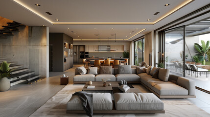 Obraz premium modern living room