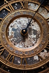 Fototapeta premium old clock in roman digits