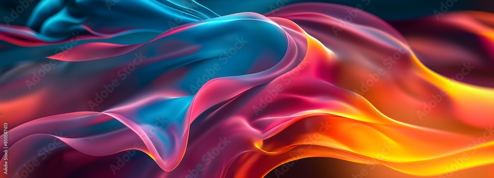 Poster 1. create an abstract background with vibrant colors and dynamic shapes, evoking a sense of energy a