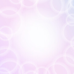 メルヘンでかわいい幻想的なピンク色のフレームイラスト