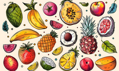 cartoon illustrator card or background