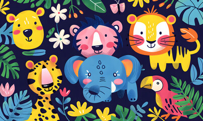 cartoon illustrator card or background