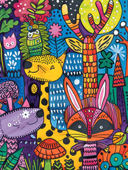 cartoon illustrator card or background