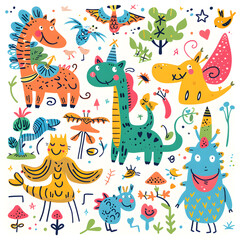 cartoon illustrator card or background