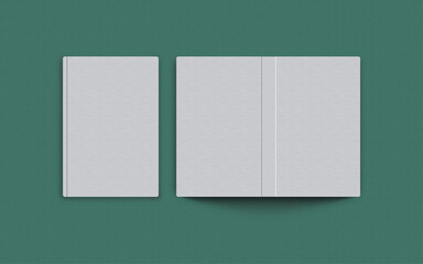 Book cover mockup template design