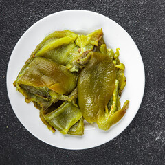 baked pepper vegetable natural fresh appetizer meal food snack on the table copy space food background rustic top view keto or paleo diet vegetarian vegan food no met