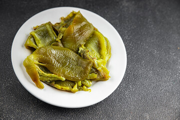 baked pepper vegetable natural fresh appetizer meal food snack on the table copy space food background rustic top view keto or paleo diet vegetarian vegan food no met