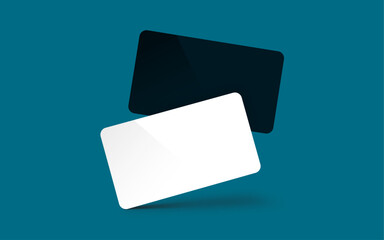 Creative Floating Business Card Mockup template