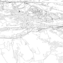 Naklejka premium 3D illustration of city and urban in Siena Italy