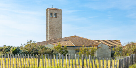 Notre-Dame des flots church of La Cotiniere in Saint-Pierre-d'Oléron, France