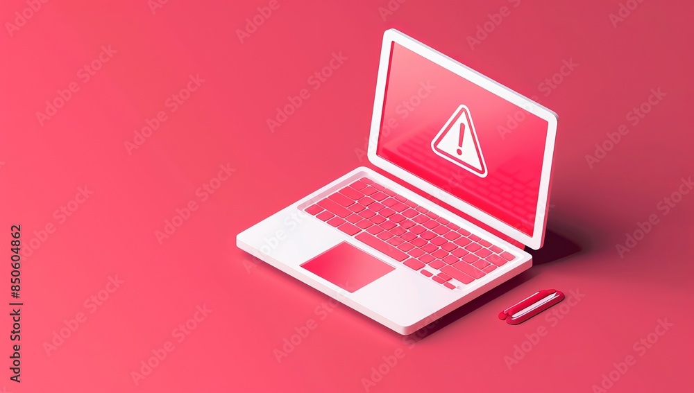 Poster an anonymous cyber criminal hacking phishing stealing user data alerting security warning alert dete