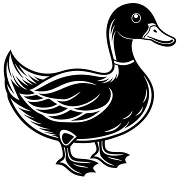 recommend clip art: duck silhouette vector illustration