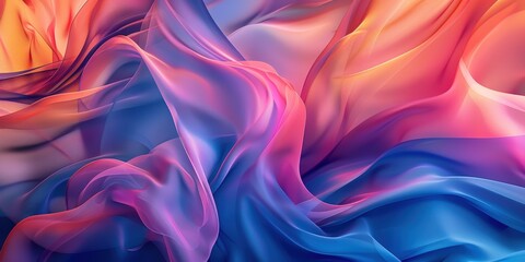 Obraz premium Abstract Colorful Fabric Swirls