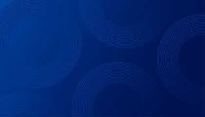 Abstract dark blue background with glowing circle lines. Technology background.