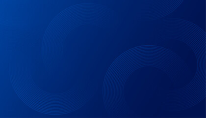 Abstract dark blue background with glowing circle lines. Technology background.