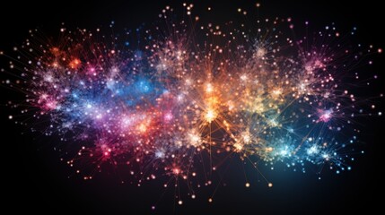 Obraz premium Creativity flows like fireworks