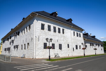 The old building of the Pogankins Chambers. Pskov, Russia