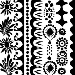 floral seamless pattern, pattern, flower pattern, geometric pattern, diagonal pattern, floral, flower, seamless, design, ornament, vector, decoration, art, wallpaper, leaf, illustration, black, style,