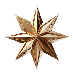 Obraz premium Gold star on transparent background
