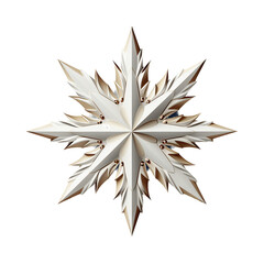 Obraz premium Silver snowflake PNG