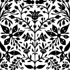 floral seamless pattern, pattern, flower pattern, geometric pattern, diagonal pattern, floral, flower, seamless, design, ornament, vector, decoration, art, wallpaper, leaf, illustration, black, style,