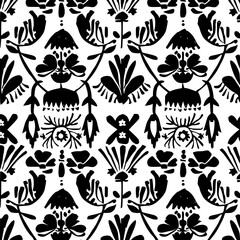 floral seamless pattern, pattern, flower pattern, geometric pattern, diagonal pattern, floral, flower, seamless, design, ornament, vector, decoration, art, wallpaper, leaf, illustration, black, style,