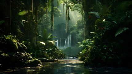 lush tropical rain forest beauty light new objectivity UHD Wallpaper