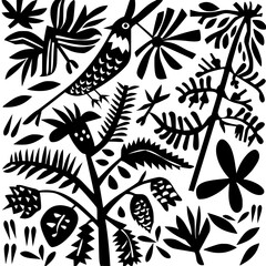 floral seamless pattern, pattern, flower pattern, geometric pattern, diagonal pattern, floral, flower, seamless, design, ornament, vector, decoration, art, wallpaper, leaf, illustration, black, style,