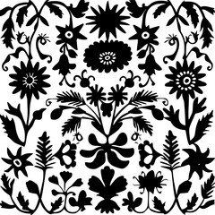 floral seamless pattern, pattern, flower pattern, geometric pattern, diagonal pattern, floral, flower, seamless, design, ornament, vector, decoration, art, wallpaper, leaf, illustration, black, style,