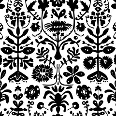floral seamless pattern, pattern, flower pattern, geometric pattern, diagonal pattern, floral, flower, seamless, design, ornament, vector, decoration, art, wallpaper, leaf, illustration, black, style,