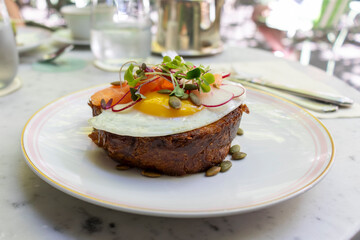 egg brioche toast