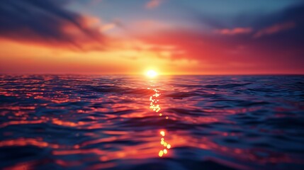 Fototapeta premium sunset over the sea