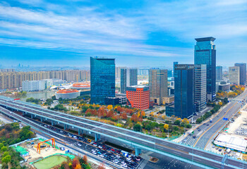 Urban Scenery of Zhenhai District, Ningbo City, Zhejiang Province, China