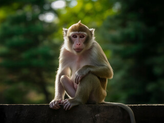 japanese macaque in the zoo