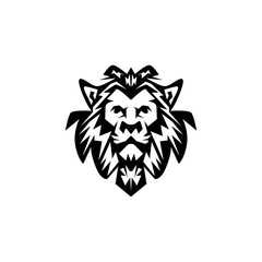 The tiger icon is black, on a white background.