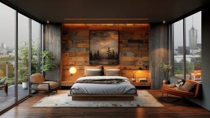 Really very comfortable modern loft and bedroom