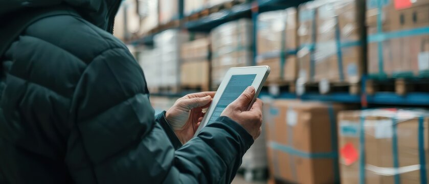 A closeup of an AIpowered logistics platform optimizing delivery schedules and predicting delays in realtime