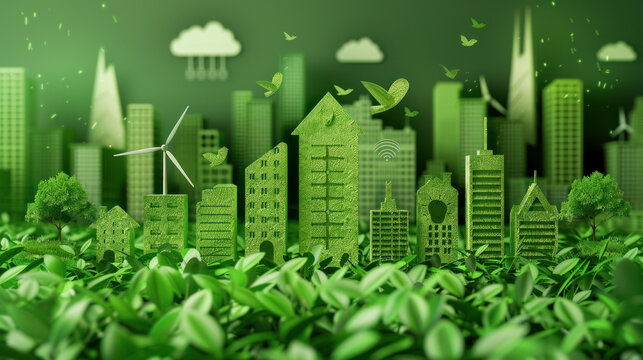 Energy-saving techniques and eco-friendly investments like renewable energy and green businesses contribute to environmental protection.